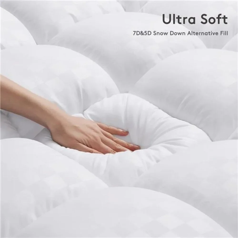 Mattress Topper Queen,Extra Thick Mattress Pad Cover for Back Pain,Cooling